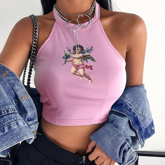 Flower halter top - Picture 3 of 3